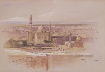 Mezquita de Agra, El Cairo, 1849